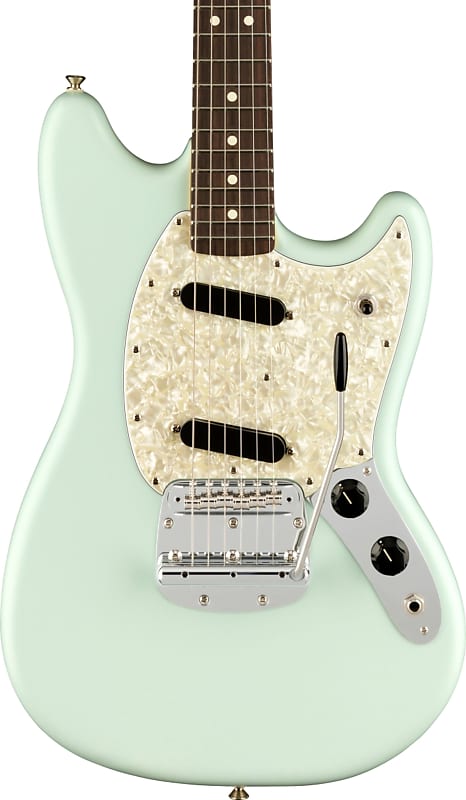 Fender American Performer Mustang Electric Guitar, Rosewood FB, Sonic Blue image 1