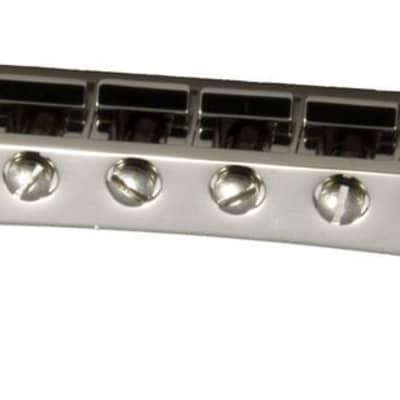 Grover Tune-O-Matic Style Replacement Electric Guitar Bridge Chrome image 2