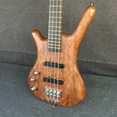 1999 Warwick Corvette Standard Left Hand Bass Guitar Natural Oil Finish Lefty Made In Germany image 2