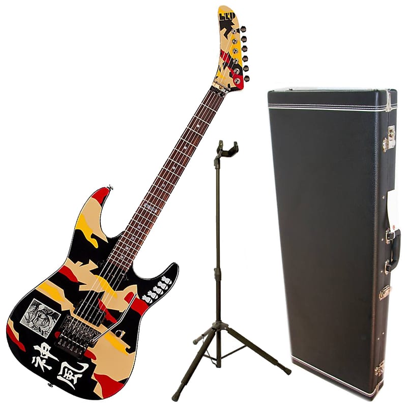 ギター LTD KAMIKAZE ESP LTD GL200K George Lynch Electric Guitar, Kamikaze Graphic