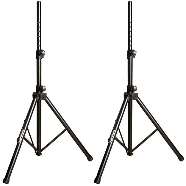 Pair of Yorkville SKS09BP1 Professional Speaker Stands with Reverb