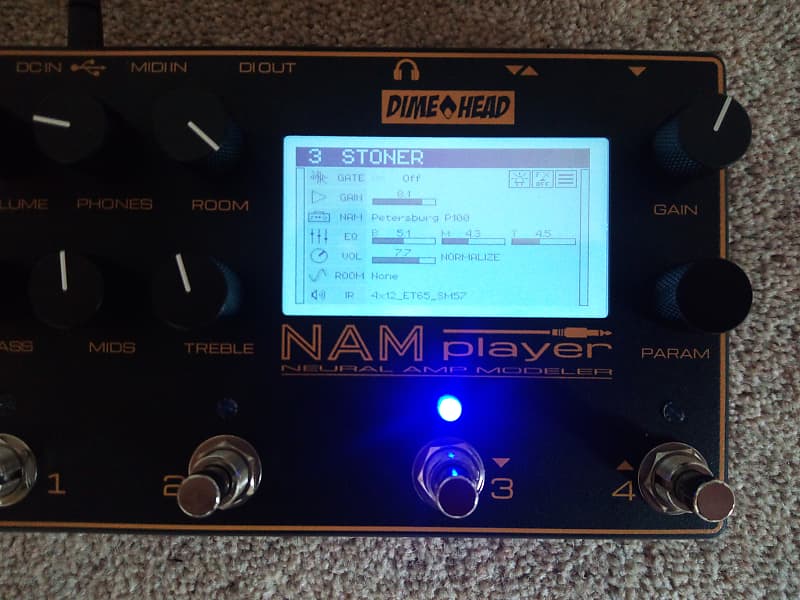 Dimehead NAM player guitar pedal modeller, brand new, designed