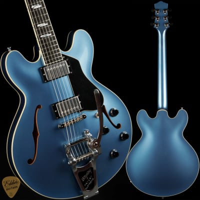 Collings I-35 LC Deluxe Custom Inlay/ThroBaks/Bigsby - Pelham Blue for sale