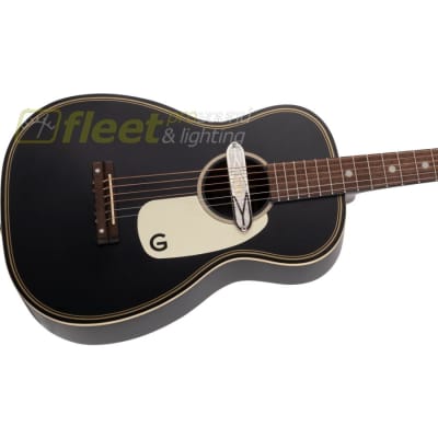 Gretsch G9520E Gin Rickey Acoustic/Electric with Soundhole Pickup, Walnut Fingerboard Guitar - Smokestack Black (2705000506) image 3