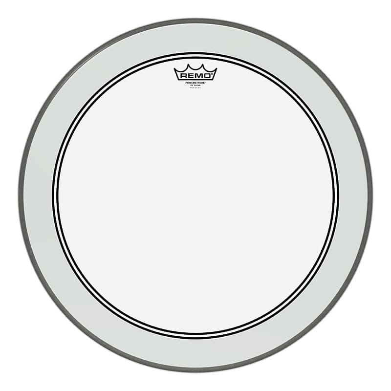Remo Clear Powerstroke P3 20" Drum Head w/2.5 Impact Patch image 1