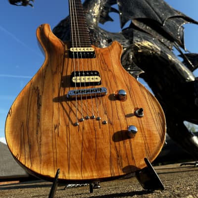 Ed Roman Quicksilver 2007 Paul Crook Meatloaf Anthrax - Spalted Maple Solid Rosewood Neck for sale