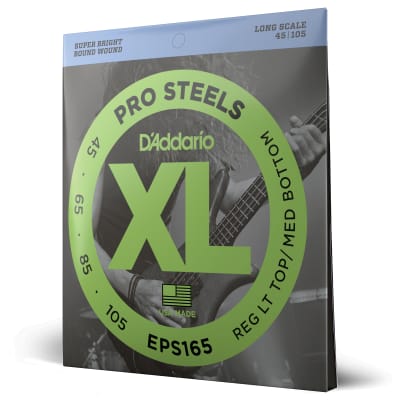 D'Addario ProSteels EPS165 Light Top/Medium Bottom Long Scale Bass 45-105 image 3