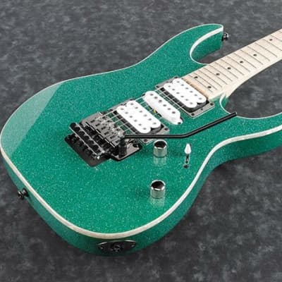 Ibanez Standard RG470MSP Solid Body Electric Guitar - Turquoise Sparkle 7 lbs, 14.4 ozs image 3
