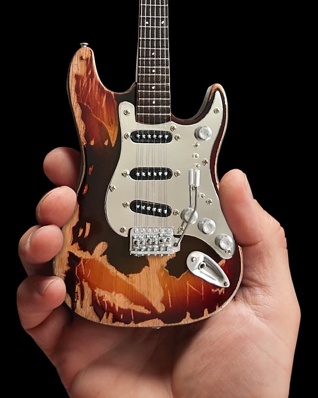 Frank Zappa Jimi Hendrix Fender Stratocaster Miniature Guitar | Reverb
