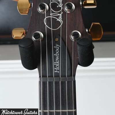 Mint Paul Reed Smith PRS Hollowbody II Piezo 10 Top Charcoal Cherry Burst image 4