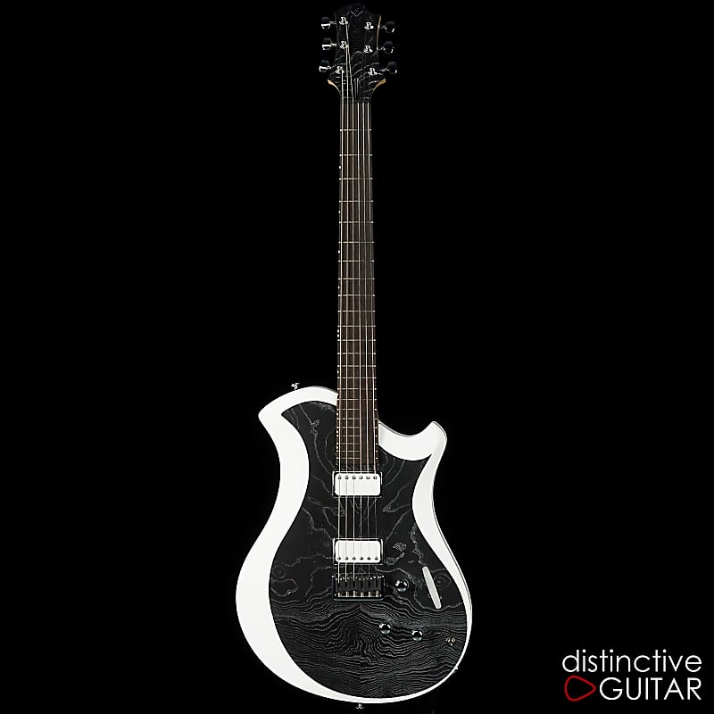 Relish Mary A One Black / White Drift Electric Guitar w