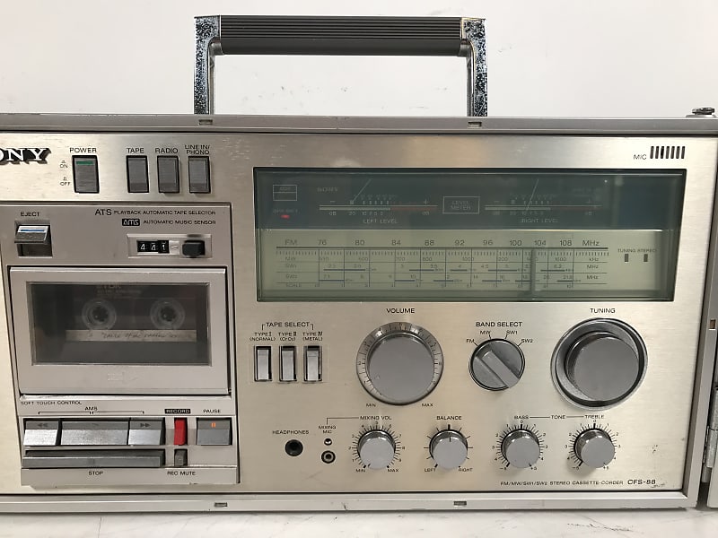 ラジオ・コンポ sony CFS-88 CFS-88 1981年7月 | ソニー坊やと呼ばれた男