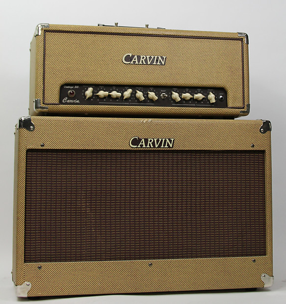 Carvin Vintage 50 Head W 2x10 Cab 1990s Tweed