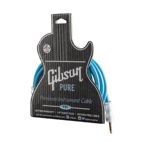 Gibson CAB12-BL 1/4" TS Instrument Cable - 12'
