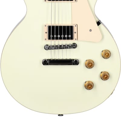 Gibson Les Paul Standard 50s Custom Color Electric Guitar, Plain Top (with Case), Classic White image 2