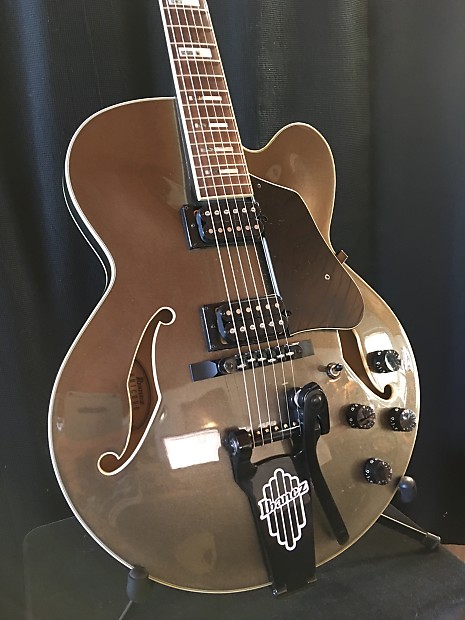 Ibanez Artcore AFS77T MG 12 01 Charcoal Frost Metallic Hollowbody Guitar w hardcase Reverb