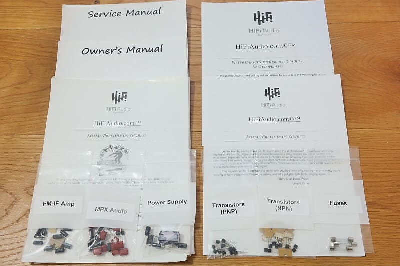 Accuphase T-101 restoration kit filter capacitor repair rebuild fix  			