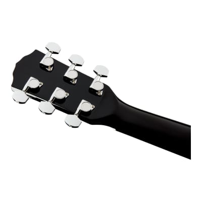 Fender CC-60SCE Concert 6-String Acoustic Guitar (Black) image 6