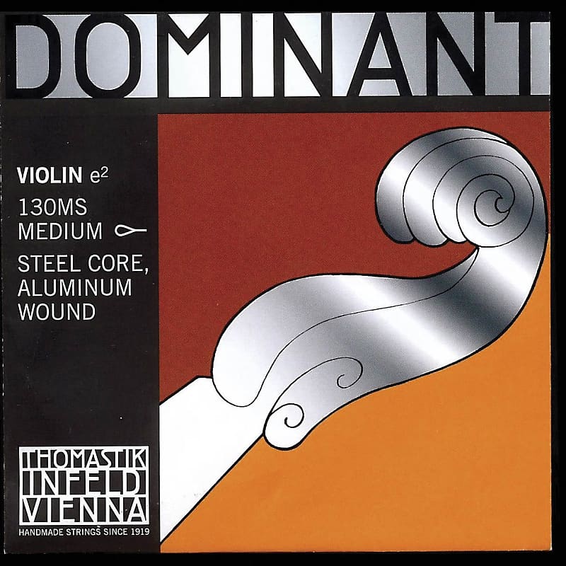 Thomastik Thomastik Dominant 4/4 Violin E String Medium Aluminum-Steel Loop-End image 1