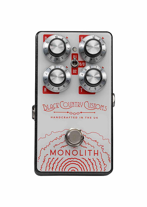 Laney MONOLITH Pédale de distorsion Blanc et rouge Reverb France