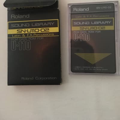 Roland U-110 - SN-U110-02 sound card - Latin & F.X. Percussions 1988 - In original box