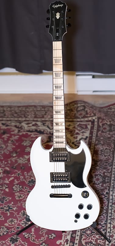 RARE Epiphone SG Custom Shop Limited Edition Alpine White Negative