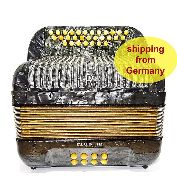 Almost Unused Hohner Club llB Diatonic Squeezebox Button Accordion German Garmon Straps Case 2016, Rare High-Quality Harmonica, Amazing sound! image 1