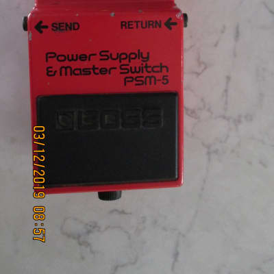 Boss PSM-5 Power Supply and Master Switch W/ Visual sound Power Supply Used image 1