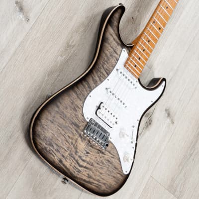 Suhr Standard Plus Guitar, Roasted Maple Fretboard, Trans Charcoal Burst image 2