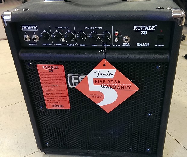 Fender Rumble 30 30W 1x10 Bass Combo Amp,Headphones, Tilt Reverb UK