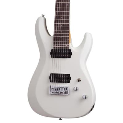 Schecter C-8 Deluxe, Satin White, 8-String 441 image 3