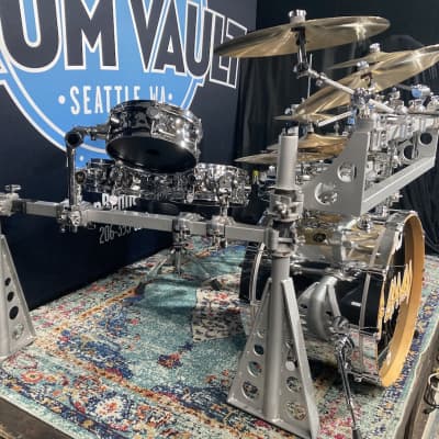 DW/Hart Dynamics Rick Allen's Def Leppard, 2002 "X" Tour Drum Set (#3). Autographed by the whole band. Authenticated! image 6