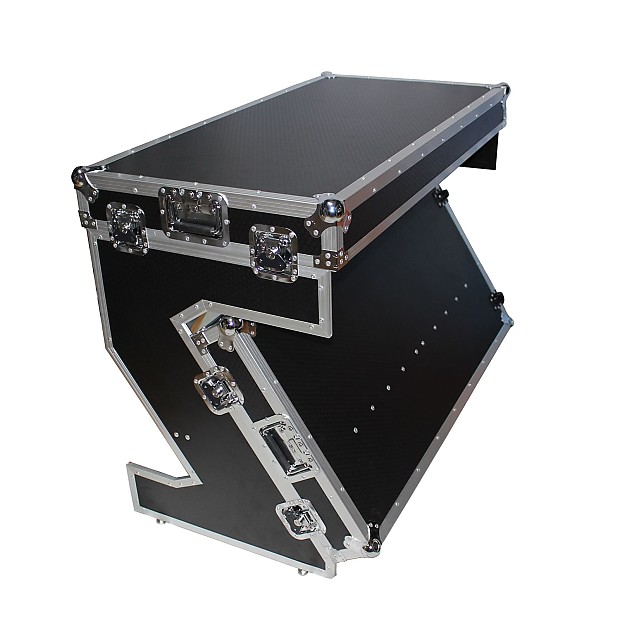 ProX XS-ZTABLE ATA Flight Case Folding Portable DJ Table with Handles and Wheels image 1