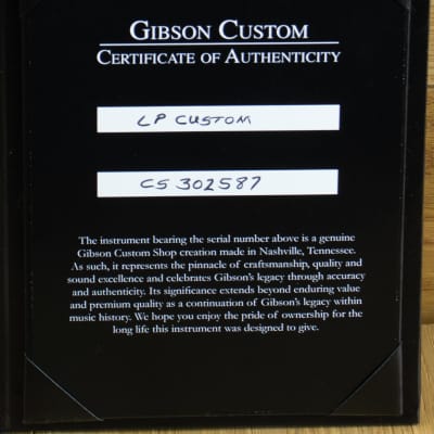 Gibson Custom Made 2 Measure Les Paul Custom VOS Silverburst CS302587 image 7