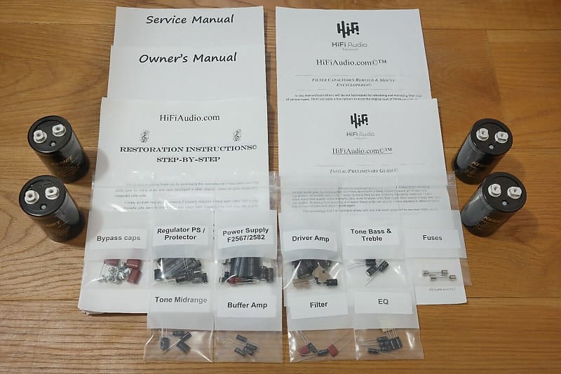 Sansui AU-11000 restoration kit filter capacitor repair rebuild fix  			