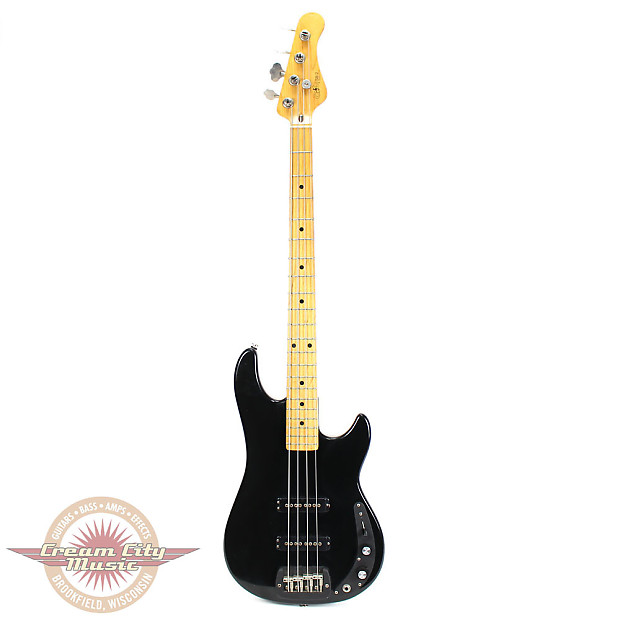 Vintage 1980s G&L SB-2 Electric Bass Guitar in Black | Reverb