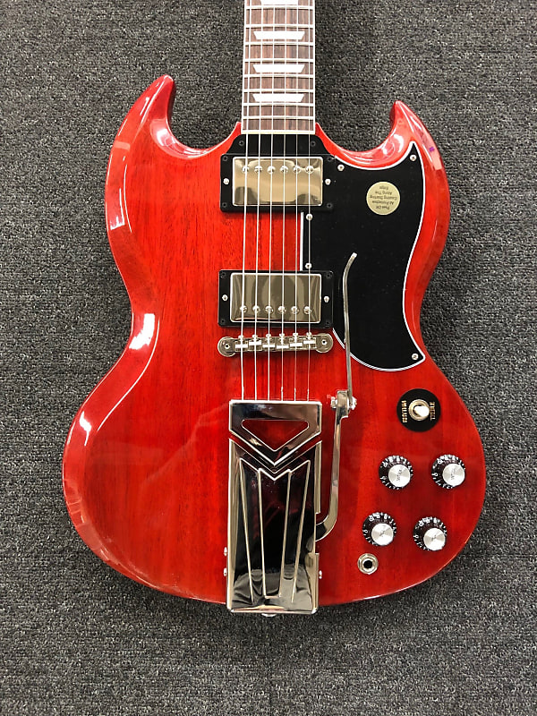 Gibson SG Standard 61 Sideways Tremolo Vintage Cherry | Reverb Canada