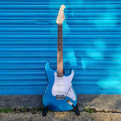Aria STG-003 Electric Guitar Metallic Blue Right Handed for sale