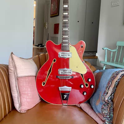 Fender Coronado II with Rosewood Fretboard 1967 - Candy Apple Red image 1