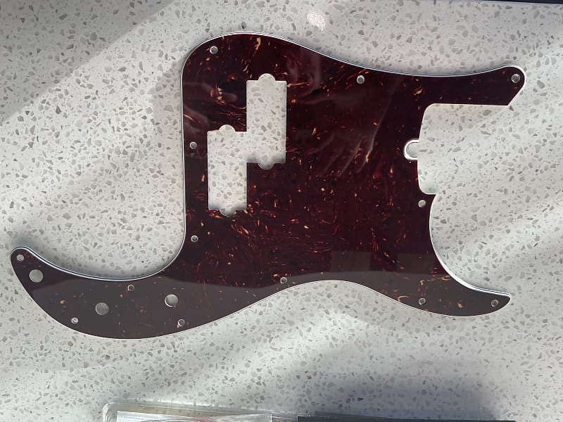 Fender Precision Bass Pickguard Tortoise Tortoise Reverb