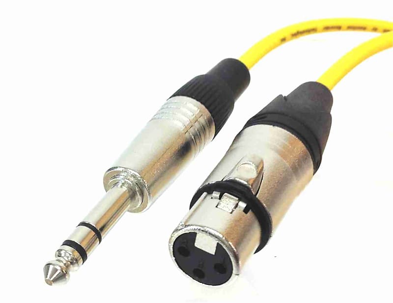 Yellow Cable Jack male/XLR femelle