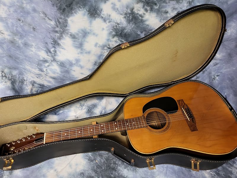 Vintage 1988 Epiphone Presentation 12 String Acoustic Guitar Model PR-715-12  Pro Setup New Strings Original Soft Shell Case | Reverb