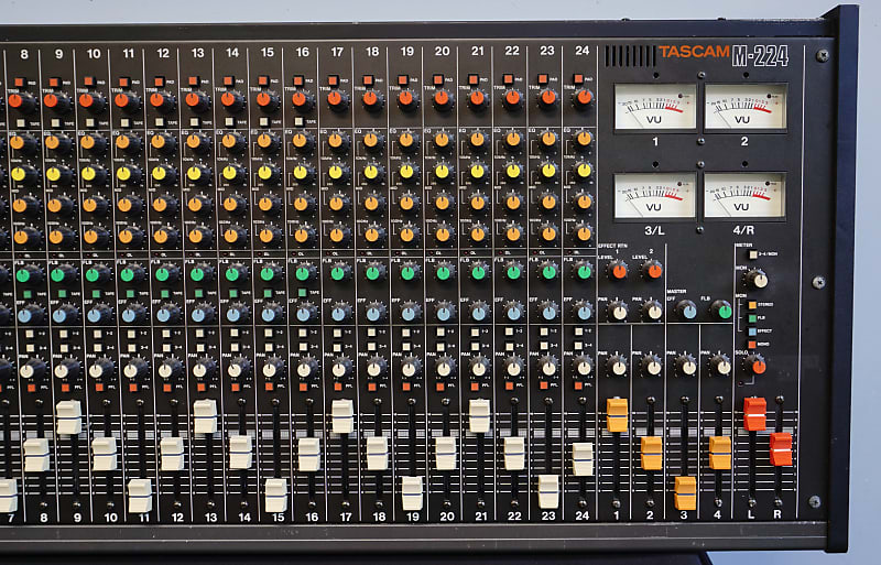 Tascam M-224 80's Vintage 24 Channel Analogue Mixer - 240V