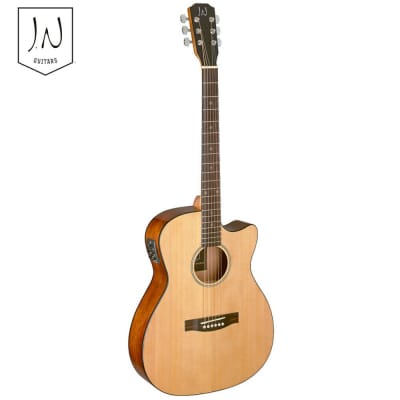 James Neligan BES-ACE N Bessie Series Auditorium Solid Spruce Top 6-String Acoustic-Electric Guitar image 1