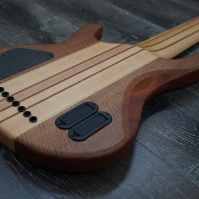 AIO Wolf S7-7 Bass - Maple Curly Flame 003 | Reverb