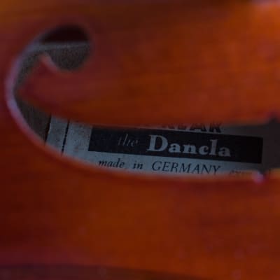 William Lewis & Son Ton-Klar The Dancla 16 1/2" No. 2523 Viola c. 1960's - Dark Amber Varnish image 12