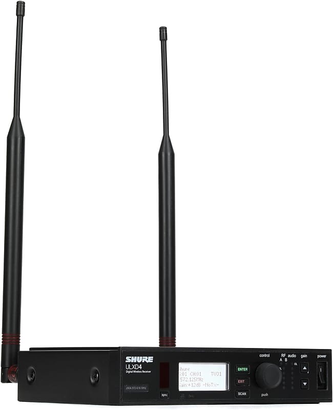 Shure ULXD Wireless Microphone System, 572608, 614616 MHz Reverb