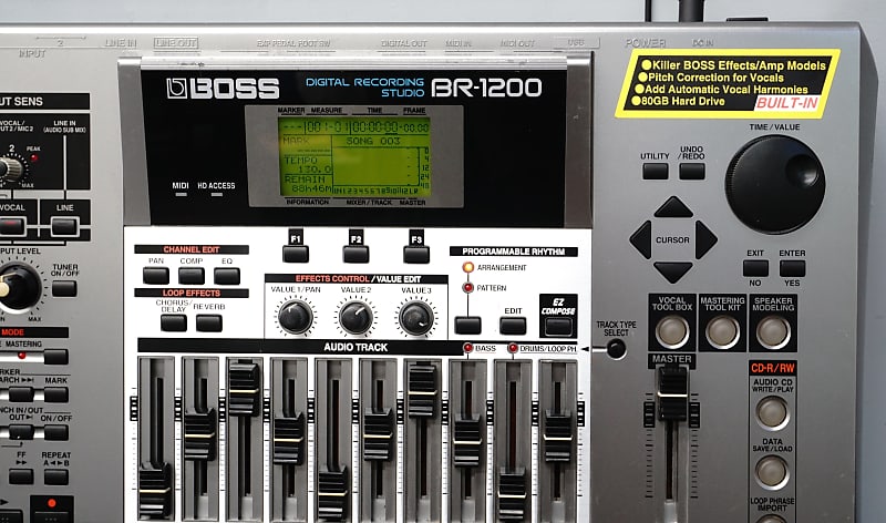 Boss BR-1200 CD Digital Multitrack Recording Studio W/ 120GB Hard Drive
