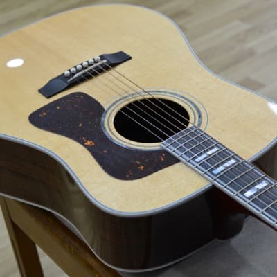 Guild USA D-55 Dreadnought Natural All Solid Acoustic Guitar & Case image 3