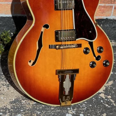 Gibson L-5CES 1969-1970 - a stunning Honey'burst example w/outrageous Flamey Maple all over & a nice 1 11/16" nut width. for sale